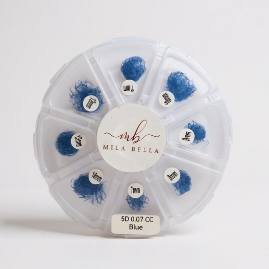 Bouquets prefaits bleu boîte mixte